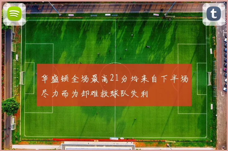 华盛顿全场最高21分均来自下半场尽力而为却难救球队失利