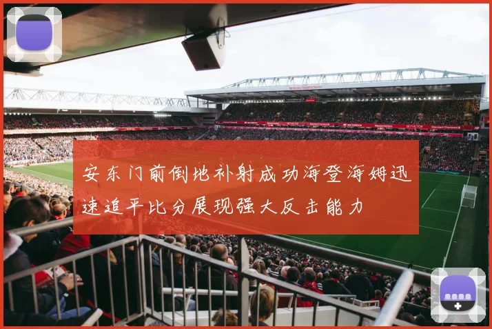 安东门前倒地补射成功海登海姆迅速追平比分展现强大反击能力